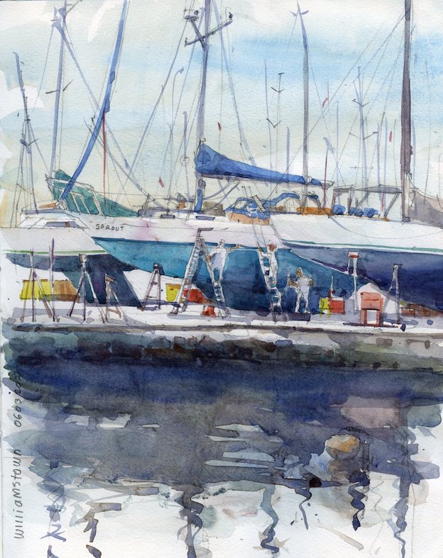 Boat yard at Gem Pier