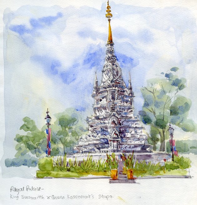 Stupa at The Royal Palace