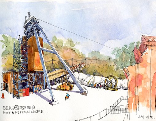 Headframe at Beaconsfield Mine & Heritage Centre